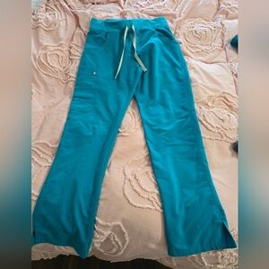 FIGS teal scrub pants